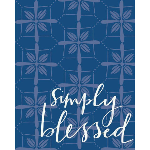 Simply Blessed Gold Ornate Wood Framed Art Print with Double Matting by Doucette, Katie