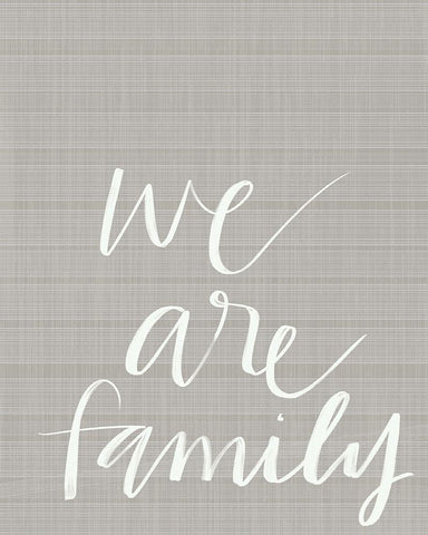 We Are Family Black Ornate Wood Framed Art Print with Double Matting by Doucette, Katie