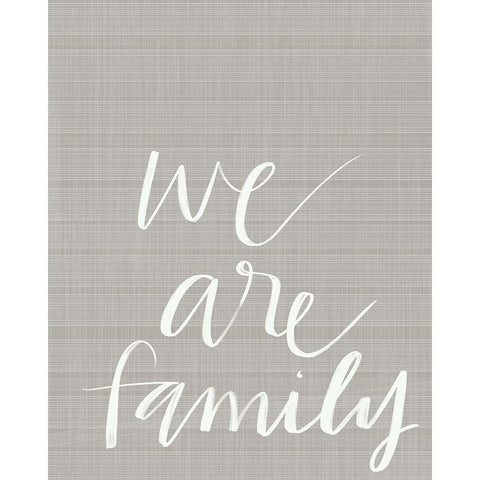 We Are Family Gold Ornate Wood Framed Art Print with Double Matting by Doucette, Katie