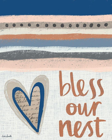 Bless Our Nest White Modern Wood Framed Art Print with Double Matting by Doucette, Katie