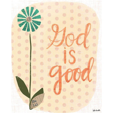 God is Good Black Modern Wood Framed Art Print with Double Matting by Doucette, Katie