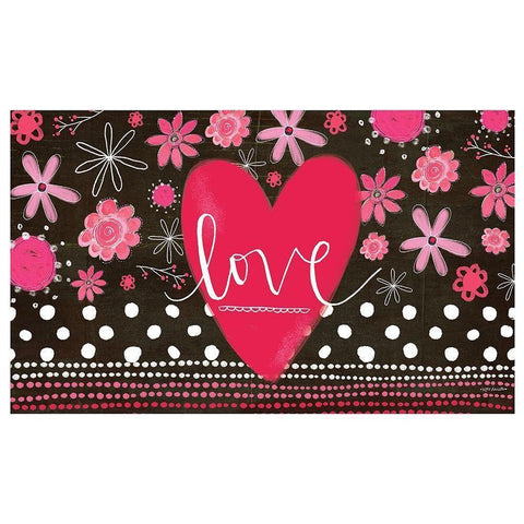 Love Black Modern Wood Framed Art Print with Double Matting by Doucette, Katie