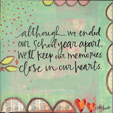 School Year Memories White Modern Wood Framed Art Print by Doucette, Katie