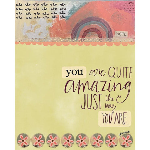 Amazing the Way You Are Black Modern Wood Framed Art Print with Double Matting by Doucette, Katie