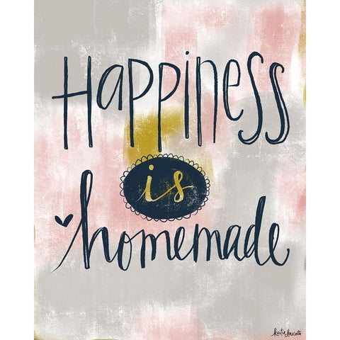 Happiness White Modern Wood Framed Art Print by Doucette, Katie