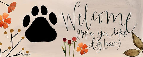 Welcome Hope Black Ornate Wood Framed Art Print with Double Matting by Doucette, Katie