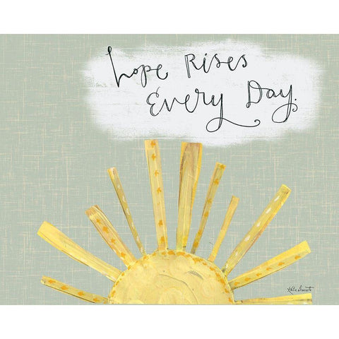 Hope Rises White Modern Wood Framed Art Print by Doucette, Katie