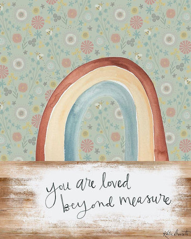 Loved Beyond Measure Black Ornate Wood Framed Art Print with Double Matting by Doucette, Katie