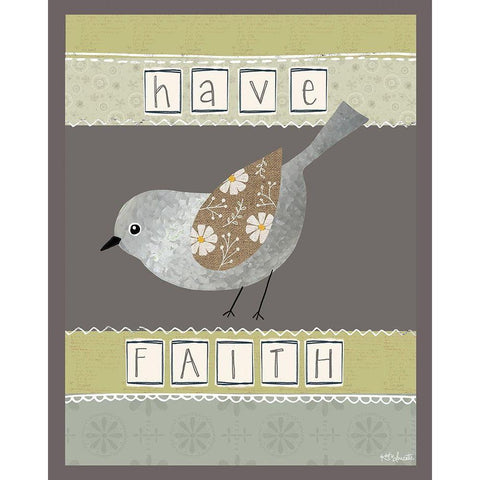 Have Faith Gold Ornate Wood Framed Art Print with Double Matting by Doucette, Katie