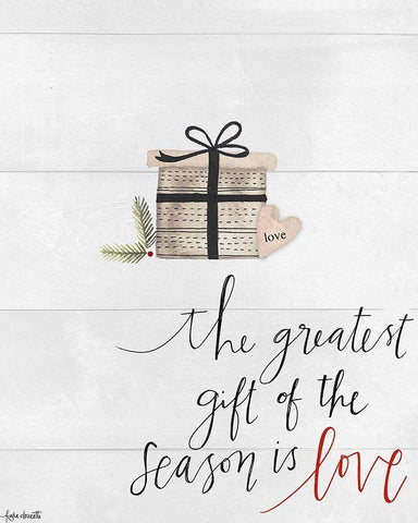 Love Gift Black Ornate Wood Framed Art Print with Double Matting by Doucette, Katie