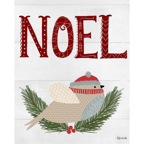 Noel White Modern Wood Framed Art Print by Doucette, Katie