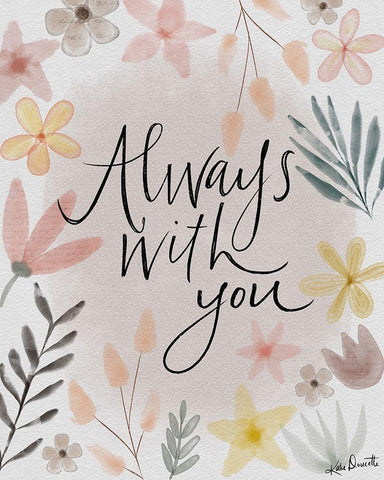 Always With You White Modern Wood Framed Art Print with Double Matting by Doucette, Katie