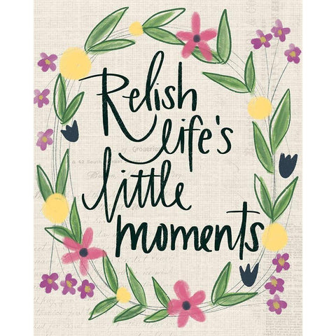 Relish Lifes Moments Black Modern Wood Framed Art Print with Double Matting by Doucette, Katie