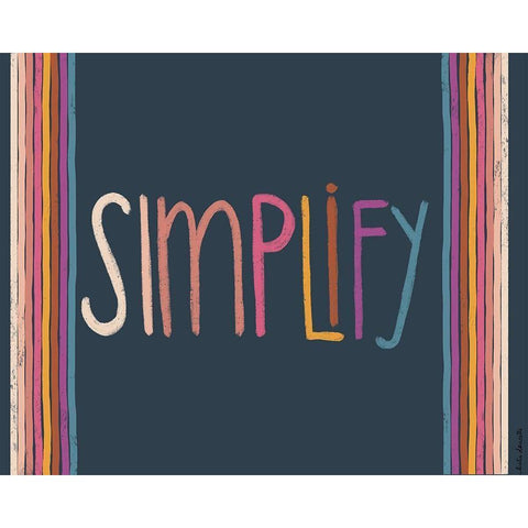 Simplify Black Modern Wood Framed Art Print with Double Matting by Doucette, Katie