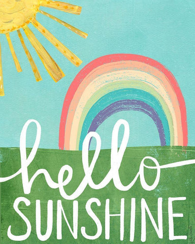 Hello Sunshine Black Ornate Wood Framed Art Print with Double Matting by Doucette, Katie