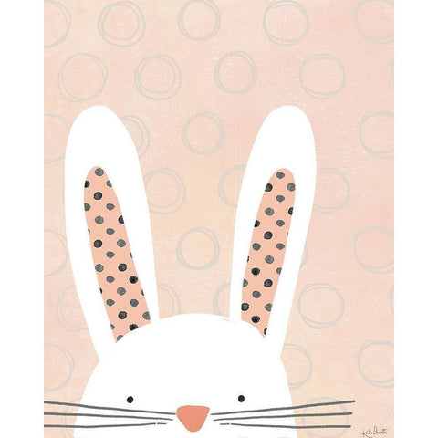 Bunny Black Modern Wood Framed Art Print with Double Matting by Doucette, Katie