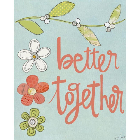 Better Together Gold Ornate Wood Framed Art Print with Double Matting by Doucette, Katie