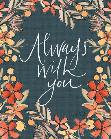 Always With You Black Ornate Wood Framed Art Print with Double Matting by Doucette, Katie