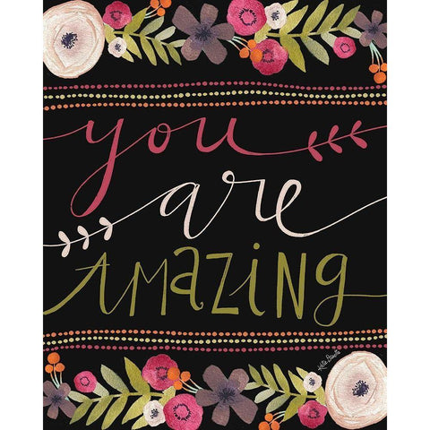 You Are Amazing White Modern Wood Framed Art Print by Doucette, Katie