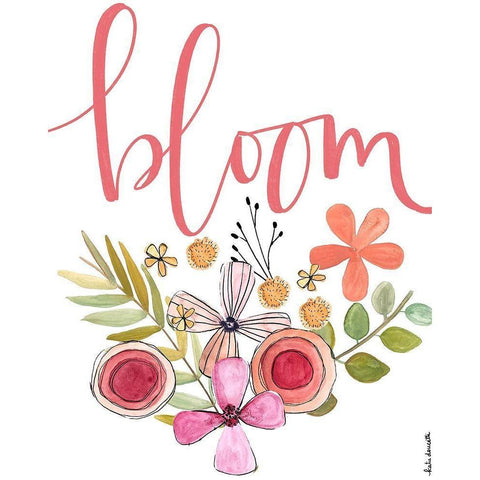 Bloom White Modern Wood Framed Art Print by Doucette, Katie