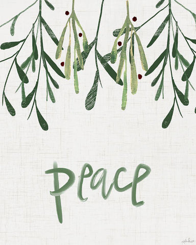 Peace   White Modern Wood Framed Art Print with Double Matting by Doucette, Katie