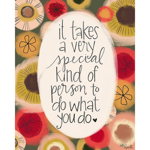 Special Kind of Person Black Modern Wood Framed Art Print by Doucette, Katie