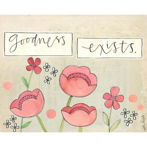 Goodness Exists White Modern Wood Framed Art Print by Doucette, Katie