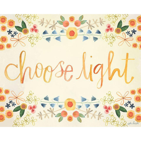 Choose Light White Modern Wood Framed Art Print by Doucette, Katie