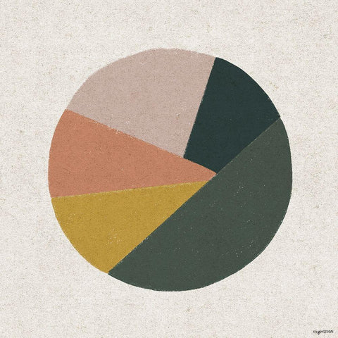 Terracotta Circle II White Modern Wood Framed Art Print by Brown, Kyra