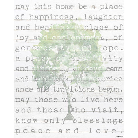 This Home White Modern Wood Framed Art Print by Brown, Kyra