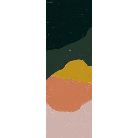 Terracotta Mountains I Black Modern Wood Framed Art Print by Brown, Kyra