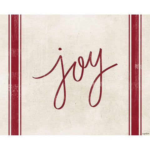 Joy Stripes Black Modern Wood Framed Art Print with Double Matting by Brown, Kyra