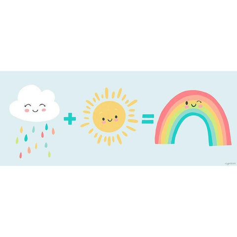 Making Rainbows White Modern Wood Framed Art Print by Brown, Kyra