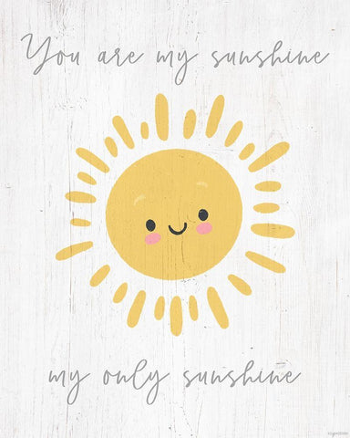 Only Sunshine White Modern Wood Framed Art Print with Double Matting by Brown, Kyra