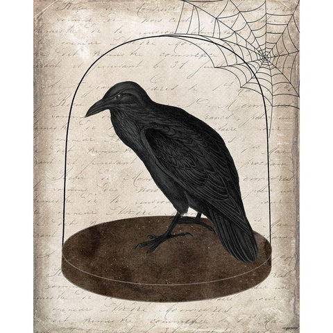 Raven Jar Black Modern Wood Framed Art Print by Brown, Kyra
