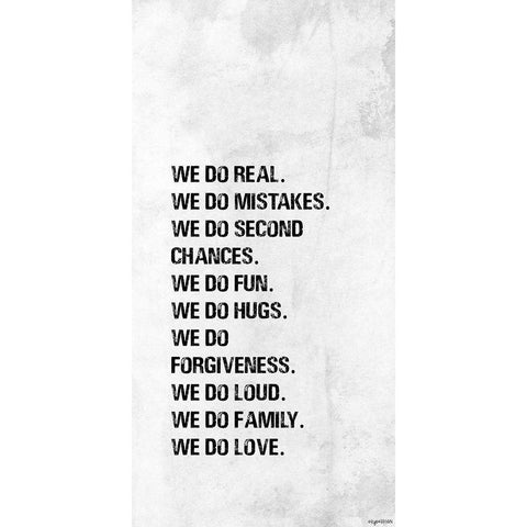 We Do Black Modern Wood Framed Art Print with Double Matting by Brown, Kyra