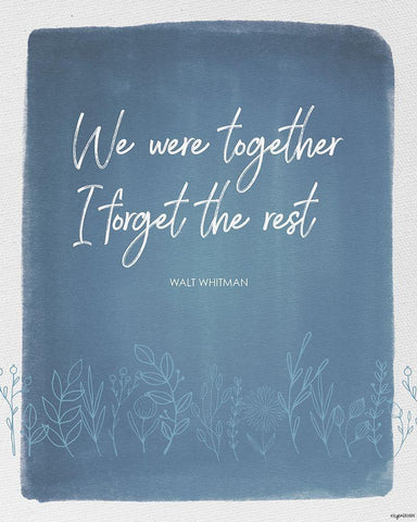 We Were Together Black Ornate Wood Framed Art Print with Double Matting by Brown, Kyra