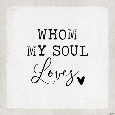 Soul Loves Black Modern Wood Framed Art Print with Double Matting by Brown, Kyra