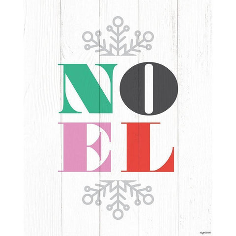 Noel   Black Modern Wood Framed Art Print by Brown, Kyra