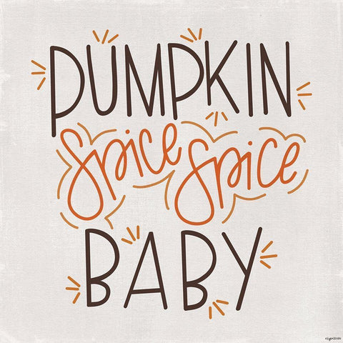 Spice Spice White Modern Wood Framed Art Print with Double Matting by Brown, Kyra