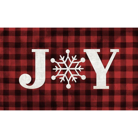 Plaid Joy Black Modern Wood Framed Art Print by Brown, Kyra