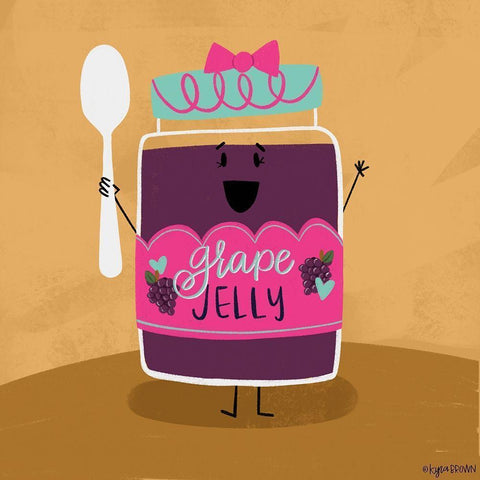 Jelly Jar Black Modern Wood Framed Art Print with Double Matting by Brown, Kyra