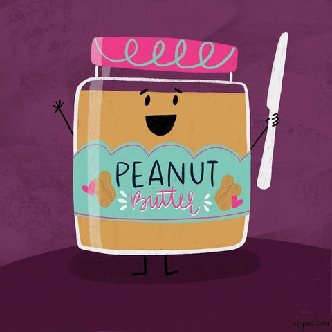 PB Jar White Modern Wood Framed Art Print by Brown, Kyra