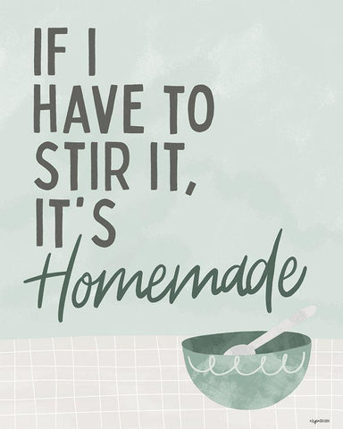 Stir It White Modern Wood Framed Art Print with Double Matting by Brown, Kyra