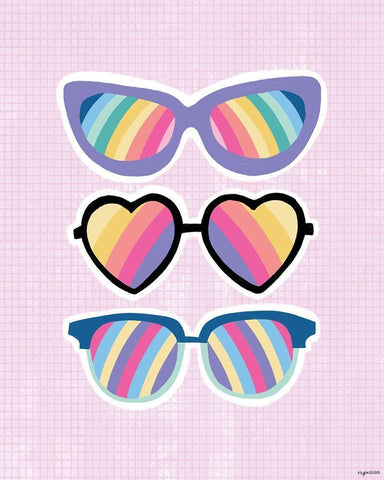 Glasses of Color Black Ornate Wood Framed Art Print with Double Matting by Brown, Kyra