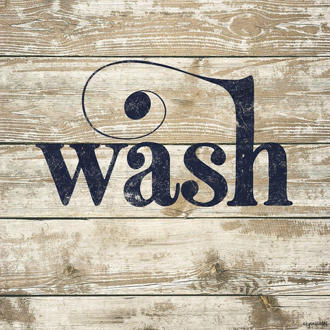 Wash White Modern Wood Framed Art Print by Brown, Kyra