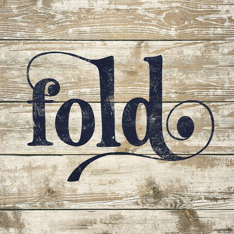 Fold Black Ornate Wood Framed Art Print with Double Matting by Brown, Kyra