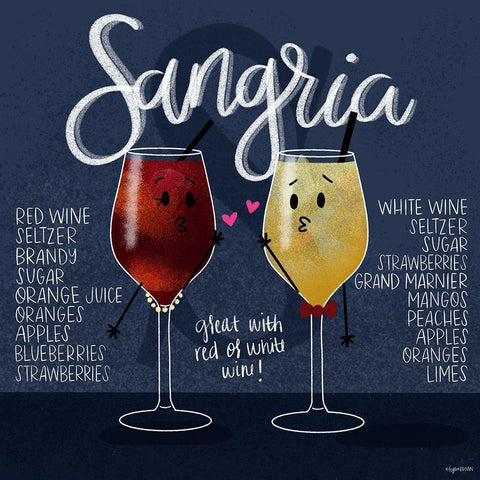 Sangria Black Modern Wood Framed Art Print with Double Matting by Brown, Kyra