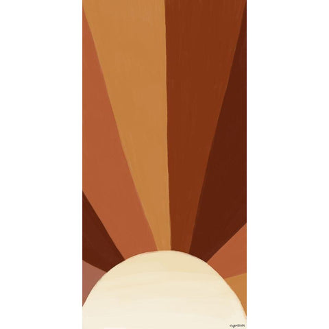 Sunrise Black Modern Wood Framed Art Print by Brown, Kyra