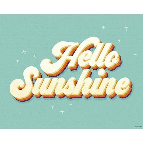 Hello Sunshine Gold Ornate Wood Framed Art Print with Double Matting by Brown, Kyra